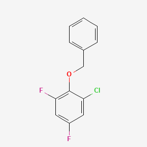 molecular formula C13H9ClF2O B8031976 2-(Benzyloxy)-1-chloro-3,5-difluorobenzene 