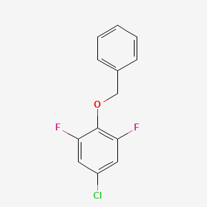 molecular formula C13H9ClF2O B8031981 2-(Benzyloxy)-5-chloro-1,3-difluorobenzene 