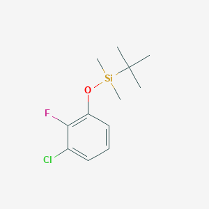 molecular formula C12H18ClFOSi B8031995 Tert-butyl(3-chloro-2-fluorophenoxy)dimethylsilane 