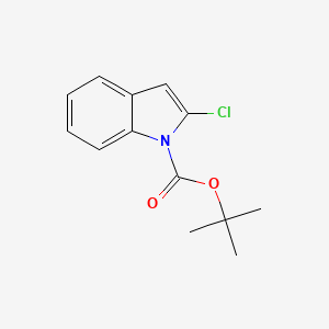 molecular formula C13H14ClNO2 B8032011 tert-Butyl 2-chloro-1H-indole-1-carboxylate 