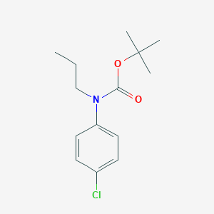 molecular formula C14H20ClNO2 B8032017 Tert-butyl N-(4-chlorophenyl)-N-propylcarbamate 
