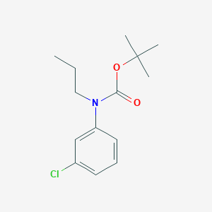 molecular formula C14H20ClNO2 B8032019 Tert-butyl N-(3-chlorophenyl)-N-propylcarbamate 