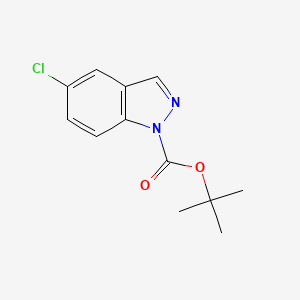 molecular formula C12H13ClN2O2 B8032027 tert-Butyl 5-chloro-1H-indazole-1-carboxylate 