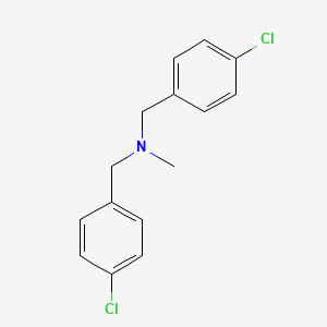 molecular formula C15H15Cl2N B8032035 Bis[(4-chlorophenyl)methyl](methyl)amine CAS No. 6970-85-0