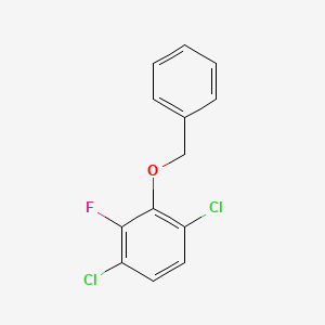 molecular formula C13H9Cl2FO B8032040 2-(Benzyloxy)-1,4-dichloro-3-fluorobenzene 
