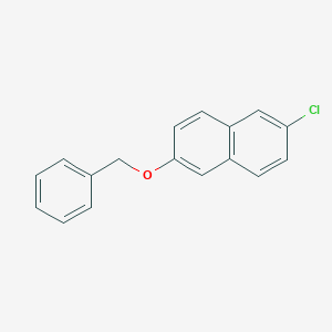 molecular formula C17H13ClO B8032075 2-(Benzyloxy)-6-chloronaphthalene 