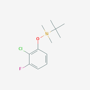 molecular formula C12H18ClFOSi B8032082 Tert-butyl(2-chloro-3-fluorophenoxy)dimethylsilane 