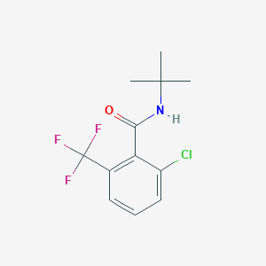 molecular formula C12H13ClF3NO B8032094 N-Tert-butyl-2-chloro-6-(trifluoromethyl)benzamide CAS No. 1881296-35-0