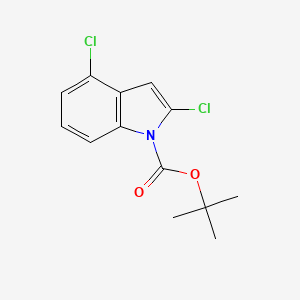 molecular formula C13H13Cl2NO2 B8032109 tert-butyl 2,4-dichloro-1H-indole-1-carboxylate 