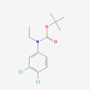 molecular formula C13H17Cl2NO2 B8032171 Tert-butyl N-(3,4-dichlorophenyl)-N-ethylcarbamate 