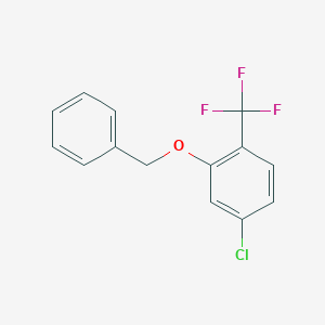 molecular formula C14H10ClF3O B8032180 2-(Benzyloxy)-4-chloro-1-(trifluoromethyl)benzene 