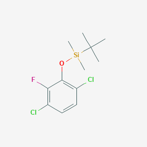 molecular formula C12H17Cl2FOSi B8032192 Tert-butyl(3,6-dichloro-2-fluorophenoxy)dimethylsilane 