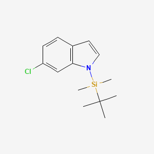 molecular formula C14H20ClNSi B8032198 1-(tert-butyldimethylsilyl)-6-chloro-1H-indole 