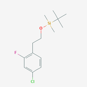 Tert-butyl[2-(4-chloro-2-fluorophenyl)ethoxy]dimethylsilane