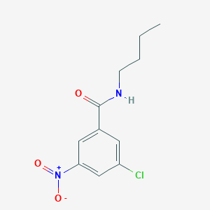 molecular formula C11H13ClN2O3 B8032206 N-Butyl-3-chloro-5-nitrobenzamide 