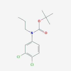 molecular formula C14H19Cl2NO2 B8032207 Tert-butyl N-(3,4-dichlorophenyl)-N-propylcarbamate 