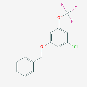 molecular formula C14H10ClF3O2 B8032219 1-(Benzyloxy)-3-chloro-5-(trifluoromethoxy)benzene 
