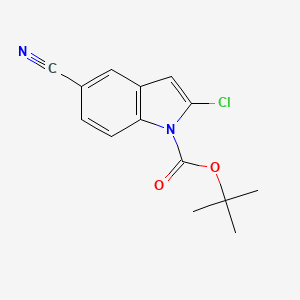 tert-butyl 2-chloro-5-cyano-1H-indole-1-carboxylate
