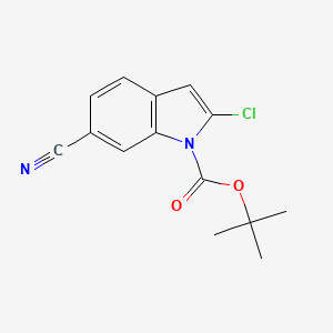 tert-butyl 2-chloro-6-cyano-1H-indole-1-carboxylate