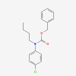 molecular formula C18H20ClNO2 B8032241 Benzyl N-butyl-N-(4-chlorophenyl)carbamate 