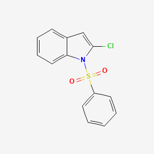 molecular formula C14H10ClNO2S B8032248 2-氯-1-(苯磺酰基)-1H-吲哚 