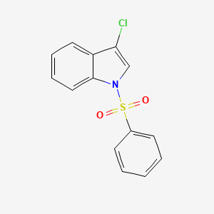 molecular formula C14H10ClNO2S B8032256 1H-indole, 3-chloro-1-(phenylsulfonyl)- CAS No. 108665-94-7