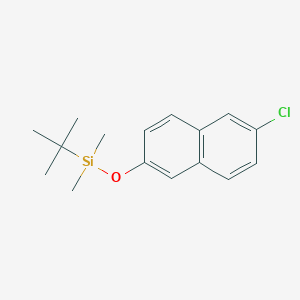 molecular formula C16H21ClOSi B8032268 Tert-butyl[(6-chloronaphthalen-2-YL)oxy]dimethylsilane 