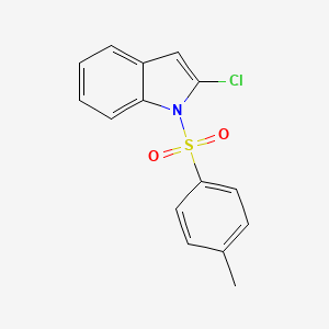 molecular formula C15H12ClNO2S B8032270 2-chloro-1-[(4-methylbenzene)sulfonyl]-1H-indole 