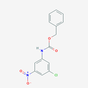 molecular formula C14H11ClN2O4 B8032293 Benzyl N-(3-chloro-5-nitrophenyl)carbamate 