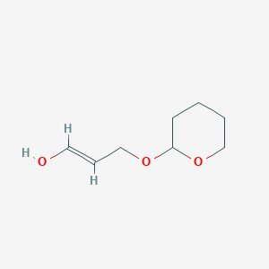 molecular formula C8H14O3 B8032359 (1E)-3-(Oxan-2-yloxy)prop-1-EN-1-OL 