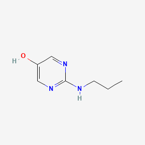 molecular formula C7H11N3O B8032396 2-(Propylamino)pyrimidin-5-OL 