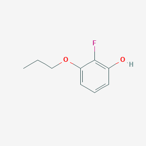 molecular formula C9H11FO2 B8032410 2-Fluoro-3-propoxyphenol 