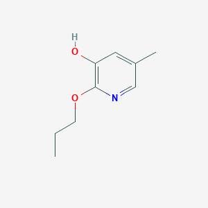 molecular formula C9H13NO2 B8032421 5-Methyl-2-propoxypyridin-3-OL 