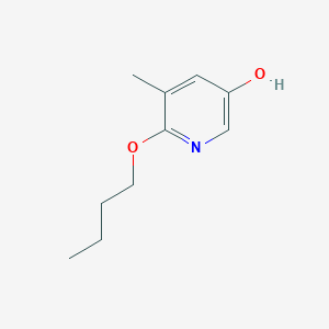 molecular formula C10H15NO2 B8032476 6-Butoxy-5-methylpyridin-3-OL 