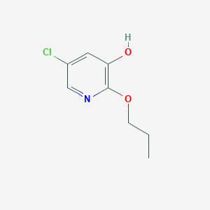molecular formula C8H10ClNO2 B8032479 5-Chloro-2-propoxypyridin-3-OL 