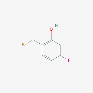 molecular formula C7H6BrFO B8032498 2-(Bromomethyl)-5-fluorophenol 