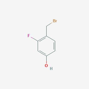 molecular formula C7H6BrFO B8032508 4-(Bromomethyl)-3-fluorophenol 