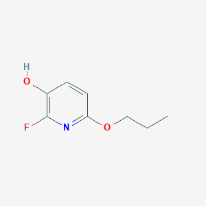 molecular formula C8H10FNO2 B8032524 2-Fluoro-6-propoxypyridin-3-OL 