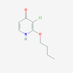 2-Butoxy-3-chloropyridin-4-OL