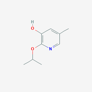 molecular formula C9H13NO2 B8032541 5-Methyl-2-(propan-2-yloxy)pyridin-3-ol 