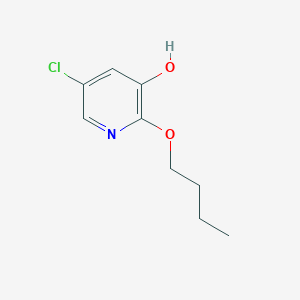 molecular formula C9H12ClNO2 B8032550 2-Butoxy-5-chloropyridin-3-ol 