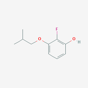 molecular formula C10H13FO2 B8032592 2-Fluoro-3-(2-methylpropoxy)phenol 