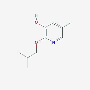 molecular formula C10H15NO2 B8032610 5-Methyl-2-(2-methylpropoxy)pyridin-3-OL 