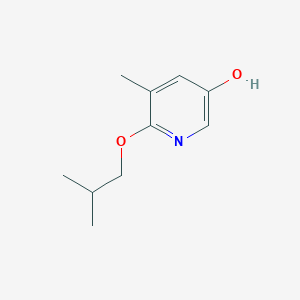 molecular formula C10H15NO2 B8032612 5-Methyl-6-(2-methylpropoxy)pyridin-3-OL 