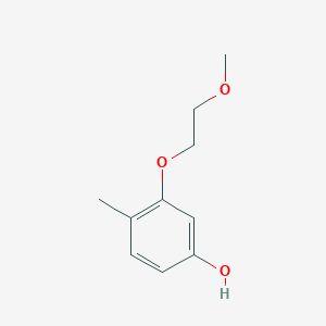molecular formula C10H14O3 B8032659 3-(2-Methoxyethoxy)-4-methylphenol 