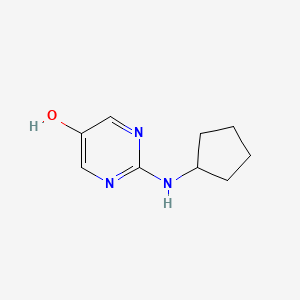 molecular formula C9H13N3O B8032667 2-(Cyclopentylamino)pyrimidin-5-OL 