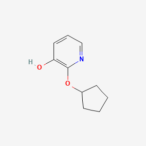 molecular formula C10H13NO2 B8032678 2-(Cyclopentyloxy)pyridin-3-OL 