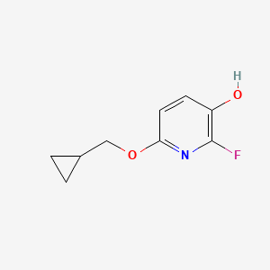 molecular formula C9H10FNO2 B8032682 6-(Cyclopropylmethoxy)-2-fluoropyridin-3-OL 