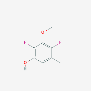 molecular formula C8H8F2O2 B8032711 2,4-Difluoro-3-methoxy-5-methylphenol 