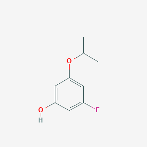 molecular formula C9H11FO2 B8032716 3-Fluoro-5-(propan-2-yloxy)phenol 